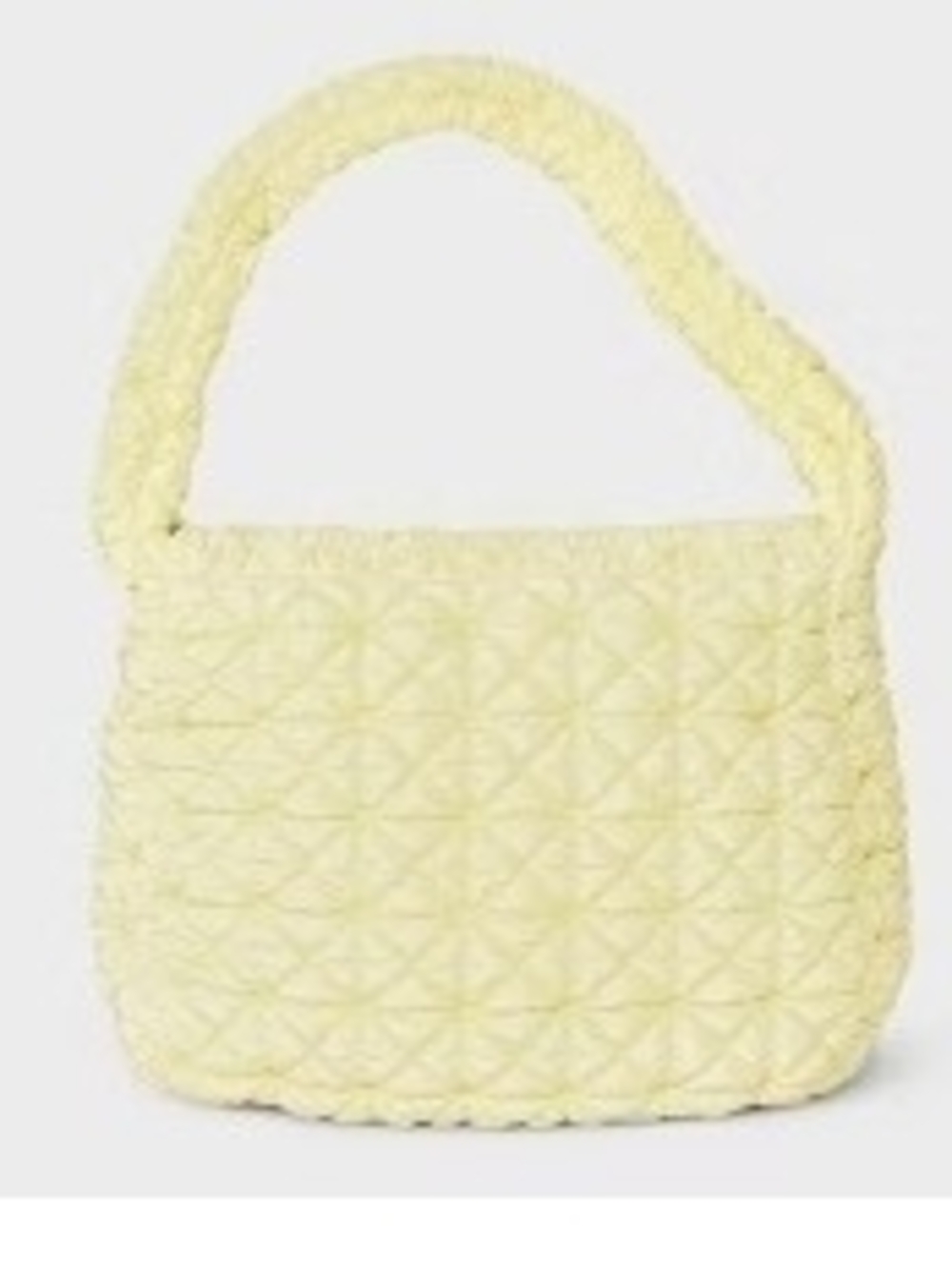 USED- YELLOW PUFFER HOBO SHOULDER BAG